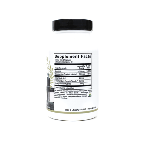 Dr. Salerno's Glucose Factor - Dietary Supplement - Supplement Facts